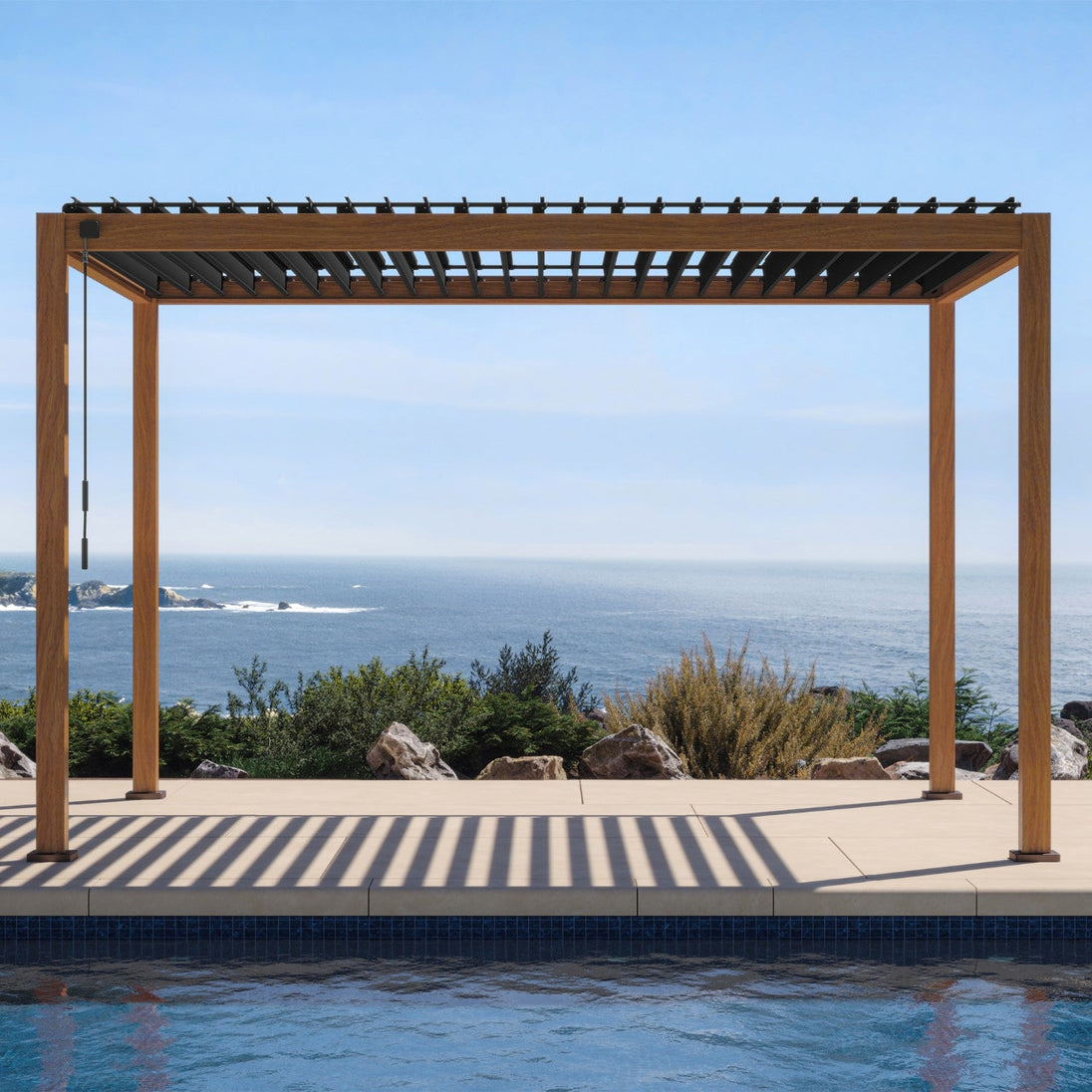 Mirador Outdoor 111S 10'x13' CHERRY OAK PERGOLA
