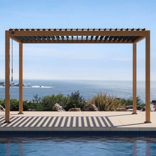 Mirador Outdoor 111S 10'x13' CHERRY OAK PERGOLA