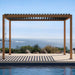 Mirador Outdoor 111S 10'x13' CHERRY OAK PERGOLA