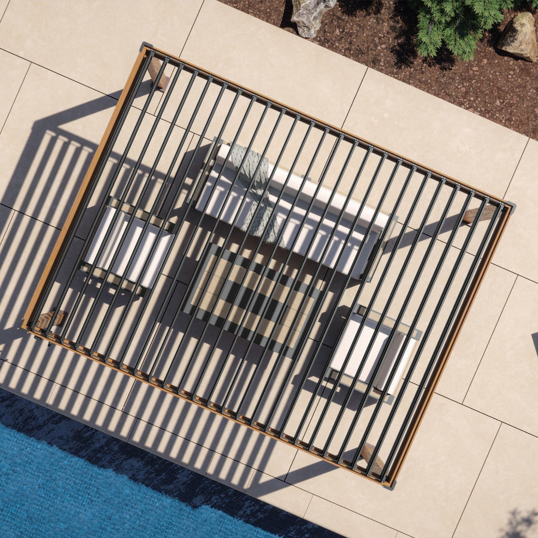 Mirador Outdoor 111S 10'x13' CHERRY OAK PERGOLA