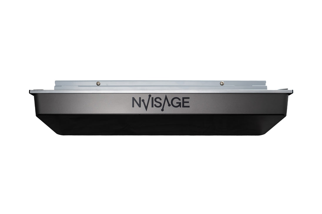 NVISAGE N1 overhead golf launch monitor, front view