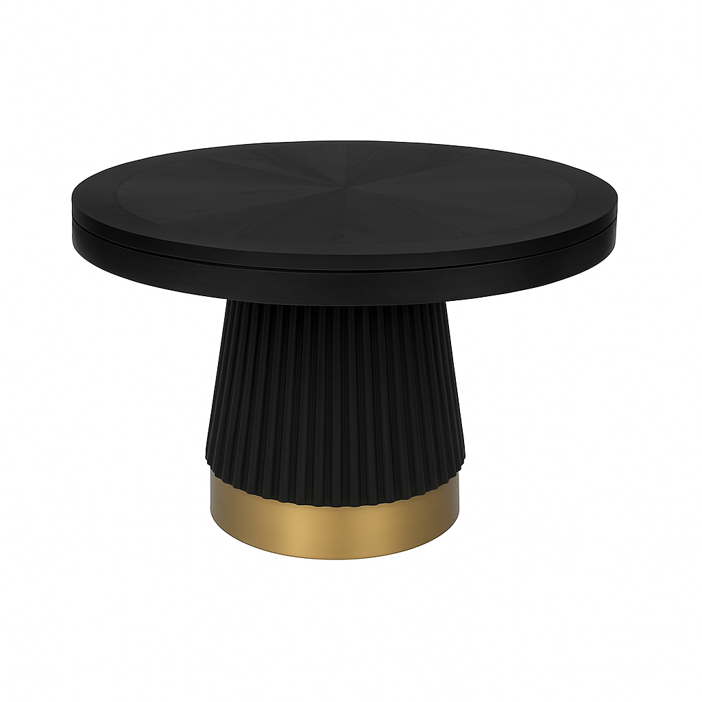 48" Poker Table - Matte Black Dine