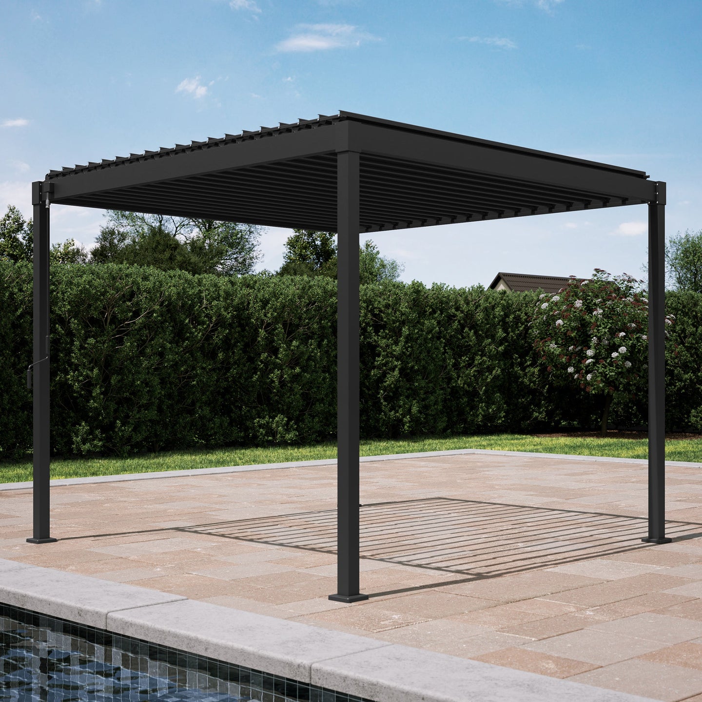 MIRADOR 80S 10'x10' CHARCOAL PERGOLA