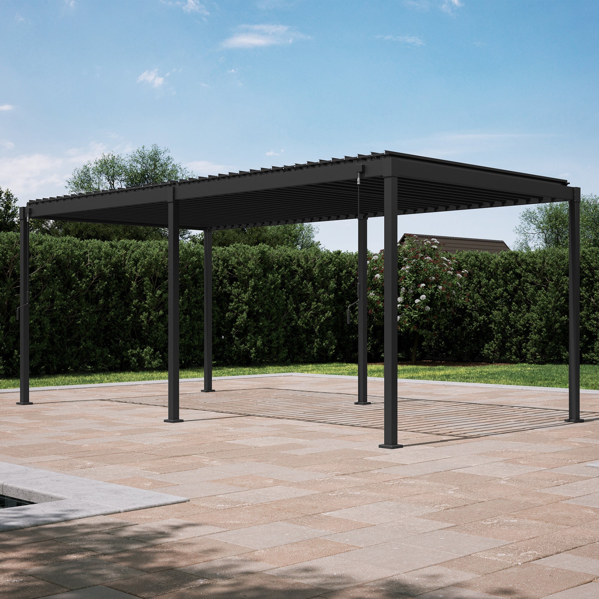 MIRADOR 80S 10'x20' CHARCOAL PERGOLA