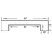 60" English Pub Style Dry Bar Bar