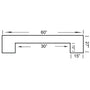60" English Pub Style Dry Bar Bar