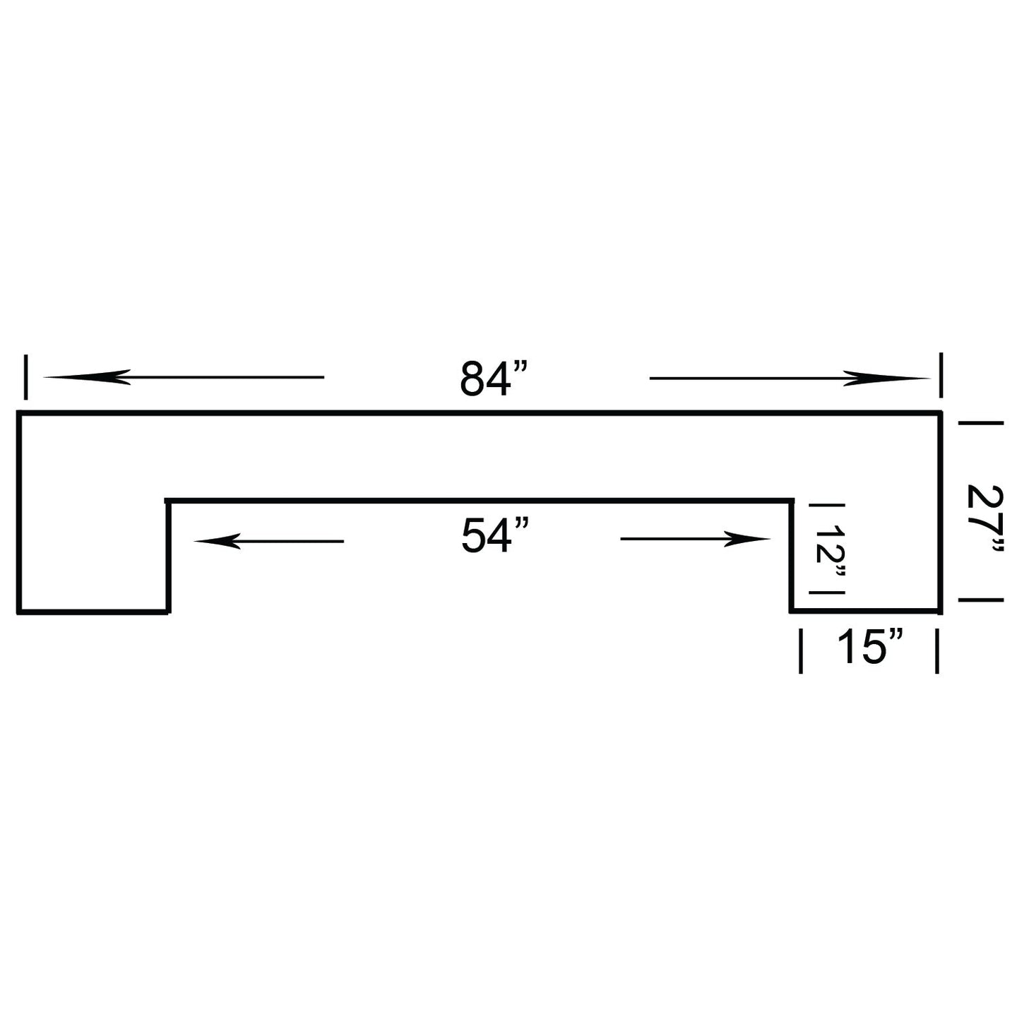 84" English Pub Style Dry Bar Bar