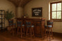84" English Pub Style Dry Bar Bar