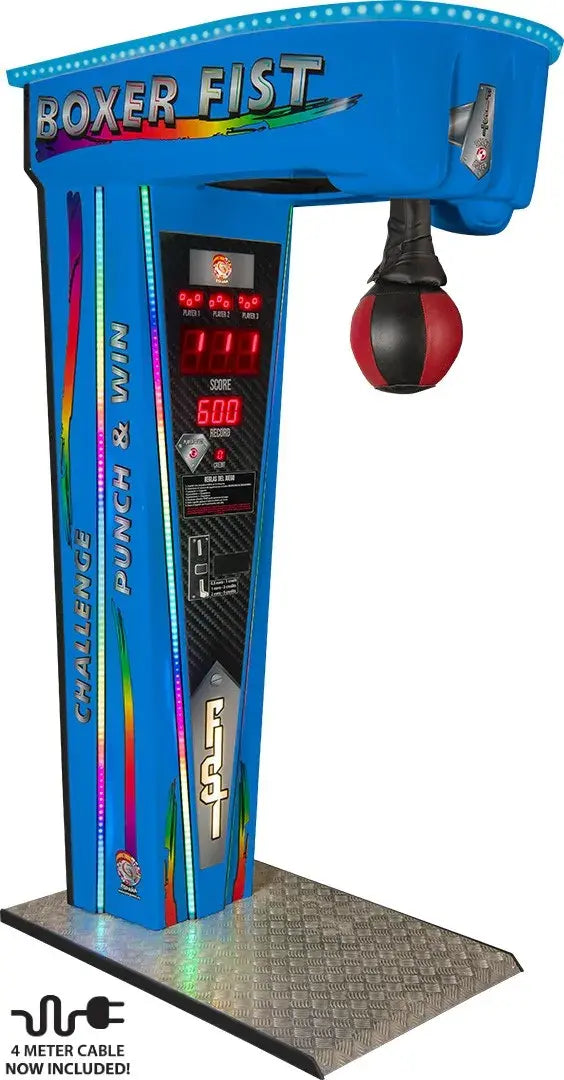 Coin operated arcade punch machine for bars