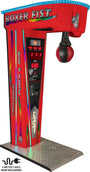 Boxing arcade punch machine side view