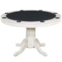48" 3-in-1 Round Poker Table – Dining, Gaming & Storage in One Game Table