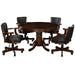 48" 3-in-1 Round Poker Table – Dining, Gaming & Storage in One Game Table