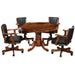 48" 3-in-1 Round Poker Table – Dining, Gaming & Storage in One Game Table