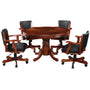 48" 3-in-1 Round Poker Table – Dining, Gaming & Storage in One Game Table