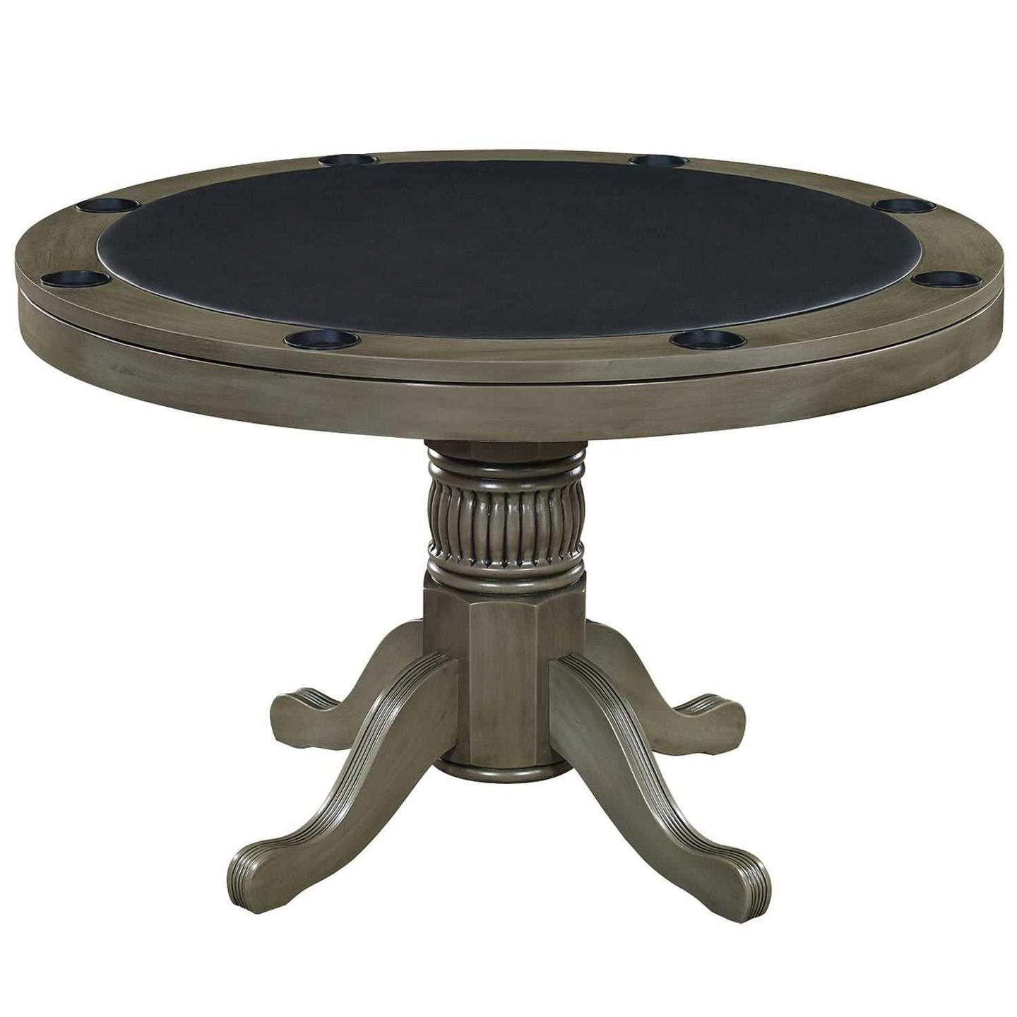 48" 3-in-1 Round Poker Table – Dining, Gaming & Storage in One Game Table