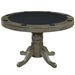 48" 3-in-1 Round Poker Table – Dining, Gaming & Storage in One Game Table