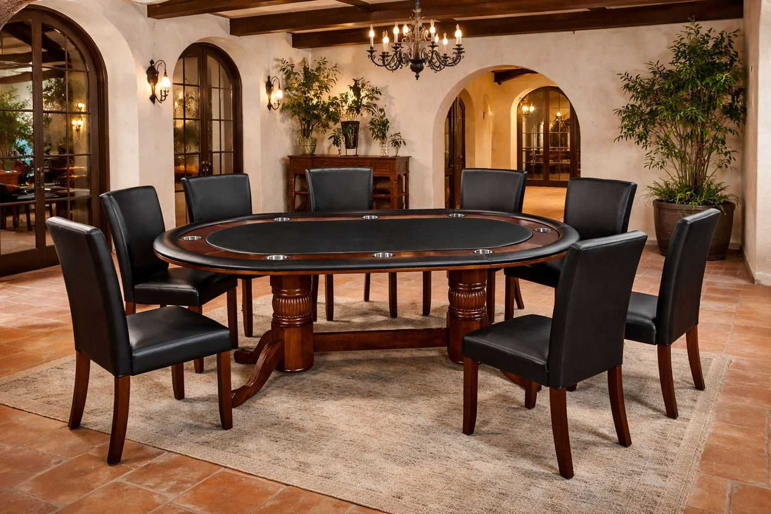 80" Texas Hold’em Poker Table (84" with Optional Dining Top) game table