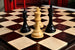 Signature Contemporary II Chess Board - African Palisander/ Curly Maple - 2.5" Squares