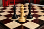 Signature Contemporary II Chess Board - African Palisander/ Curly Maple - 2.5" Squares