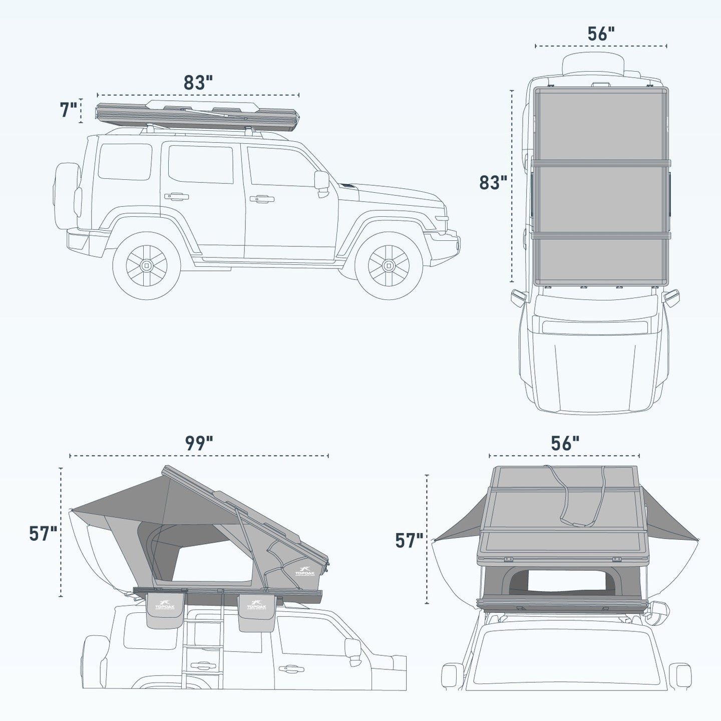Nebula | Rooftop Tent RTT - TOPOAK