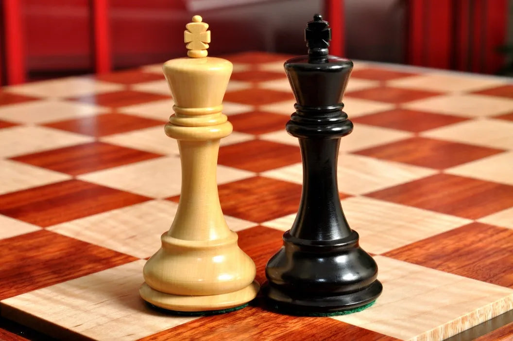 Signature Contemporary II Chess Board - Bubinga/ Curly Maple - 2.5" Squares