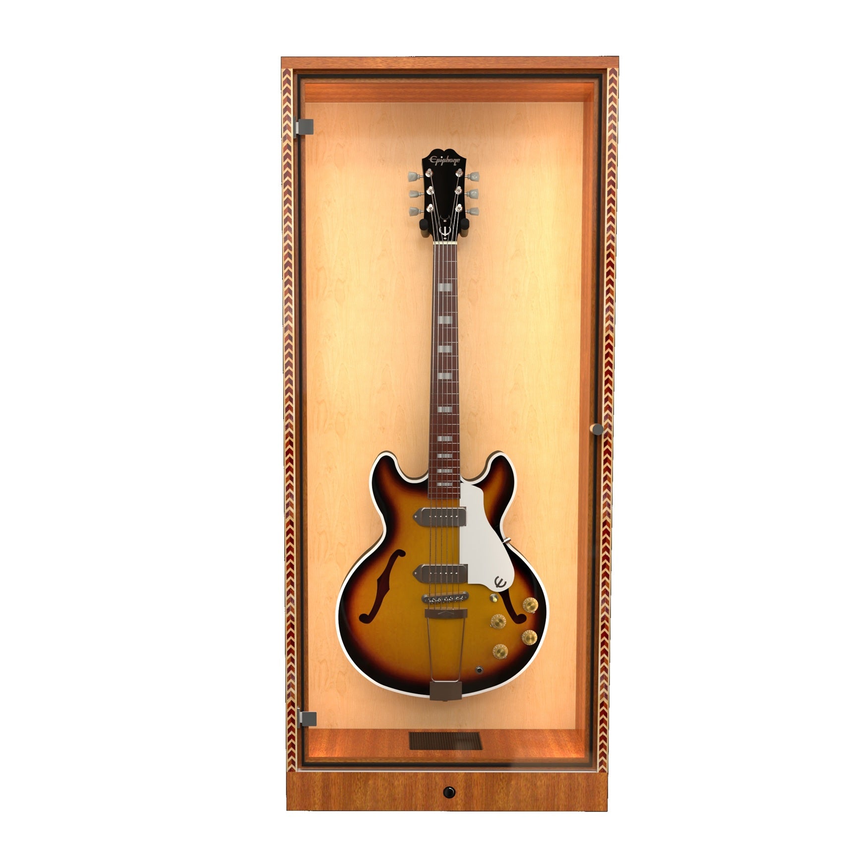 The ShowCase Deluxe Guitar Display Cabinet - A&S Crafted Products