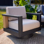 Siena 4-Piece Fire Pit Seating Set - Mirador Outdoor Furniture