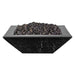 OC Outdoorscapes 26" x 26" Square Black Marble Fire Bowl - Natural Gas