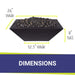 OC Outdoorscapes 26" x 26" Square Carbon Black Fire Bowl - Natural Gas