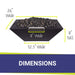 OC Outdoorscapes 26" x 26" Square Carbon Black Fire & Water Bowl - Natural Gas