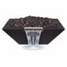OC Outdoorscapes 26" x 26" Square Carbon Black Fire & Water Bowl - Natural Gas