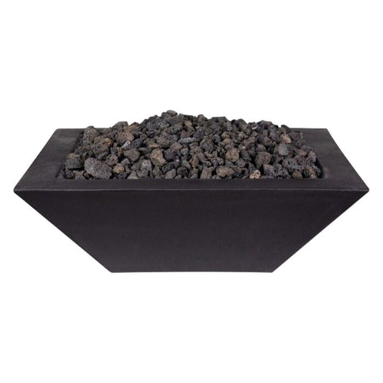 OC Outdoorscapes 26" x 26" Square Carbon Black Fire Bowl - Natural Gas