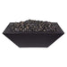 OC Outdoorscapes 26" x 26" Square Carbon Black Fire Bowl - Natural Gas