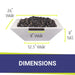 OC Outdoorscapes 26" x 26" Square Classic White Fire & Water Bowl - Natural Gas