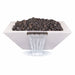 OC Outdoorscapes 26" x 26" Square Classic White Fire & Water Bowl - Natural Gas