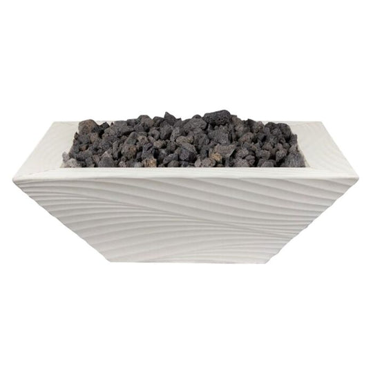 OC Outdoorscapes 26" x 26" Square Don Wave Fire Bowl - Natural Gas