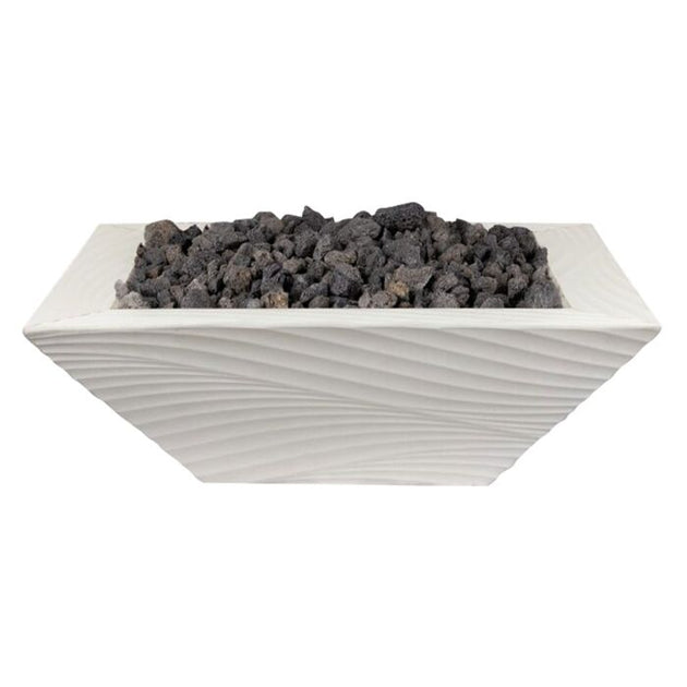 OC Outdoorscapes 26" x 26" Square Don Wave Fire Bowl - Natural Gas
