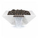 OC Outdoorscapes 26" x 26" Square White Marble Fire & Water Bowl - Natural Gas