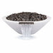 OC Outdoorscapes 26" Round Classic White Fire & Water Bowl - Natural Gas