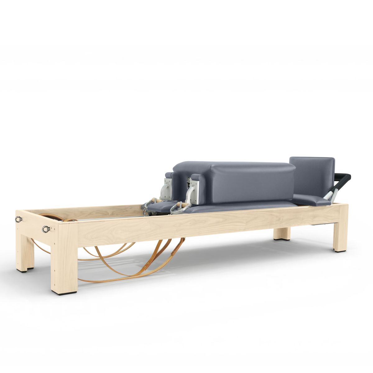 Natural Wood Classic Reformer leather strap detail