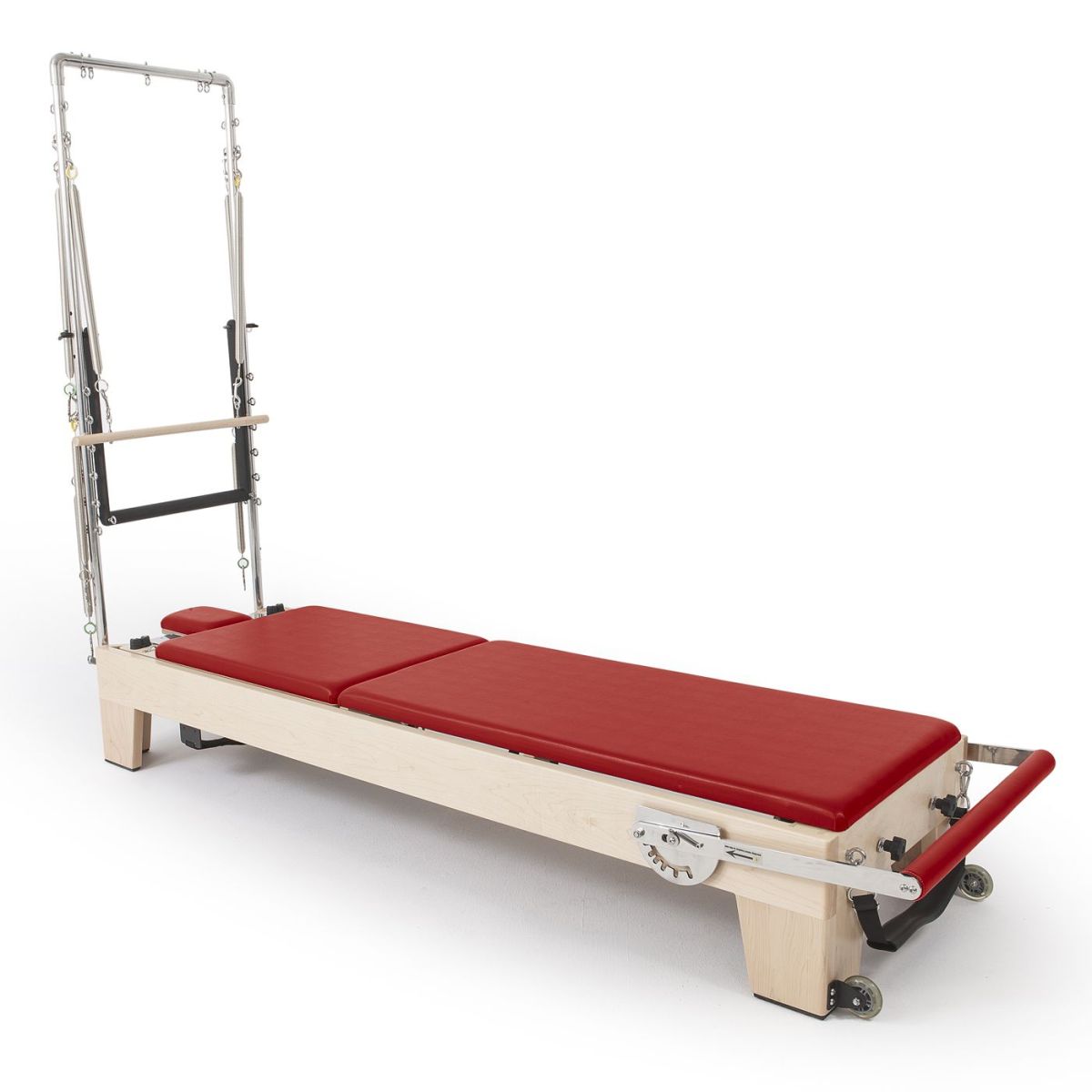 Elite Wooden Reformer with Tower in Red