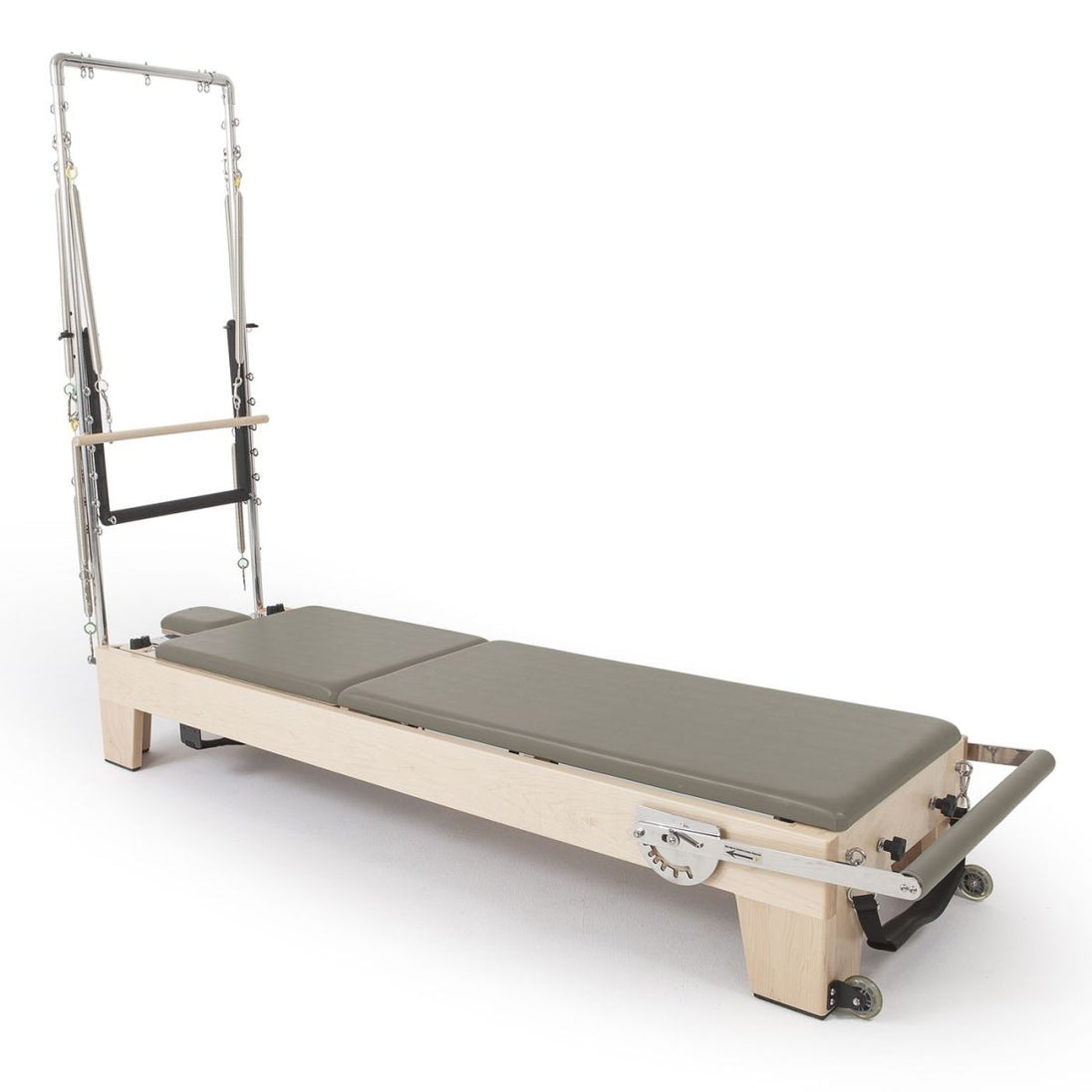 Elite Wooden Reformer with Tower in Mocha