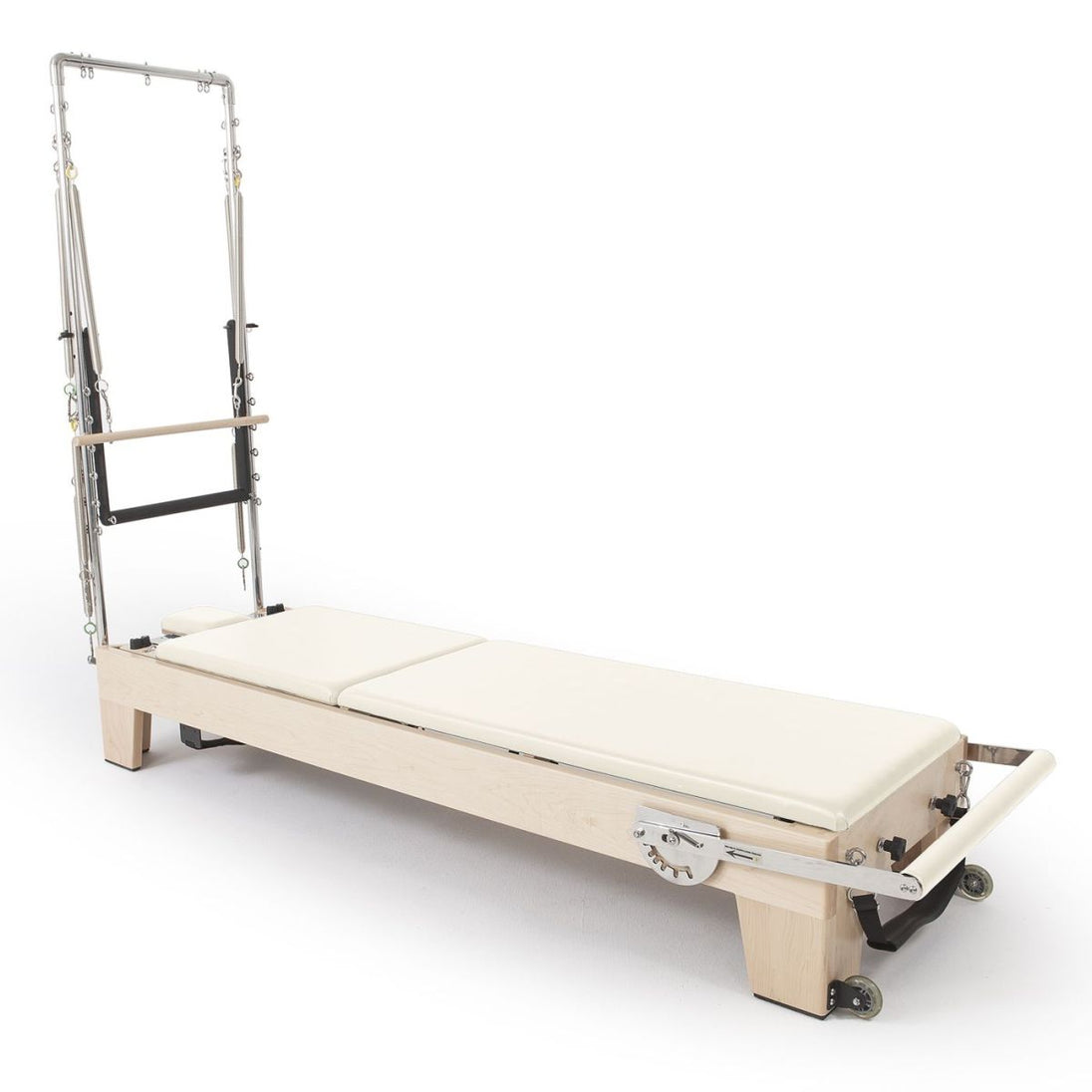 Elite Wooden Reformer with Tower in Ivory