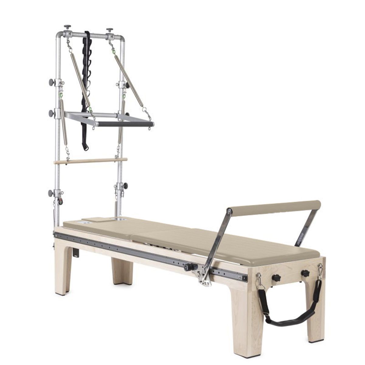 Master Instructor Physio Reformer with Tower in Mocha Light