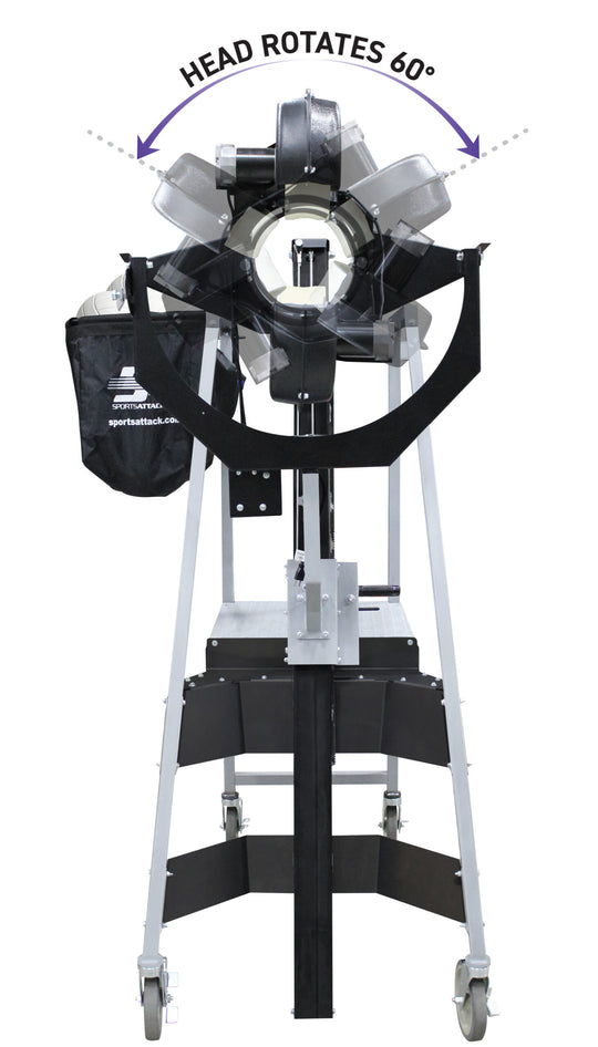 Smash Attack Volleyball Machine Front View Rotated