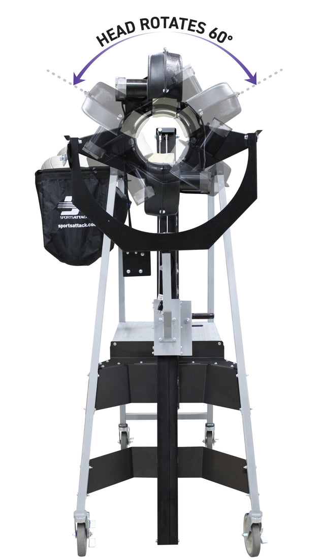Smash Attack Volleyball Machine Front View Rotated