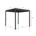 MIRADOR 80S 10'x10' CHARCOAL PERGOLA