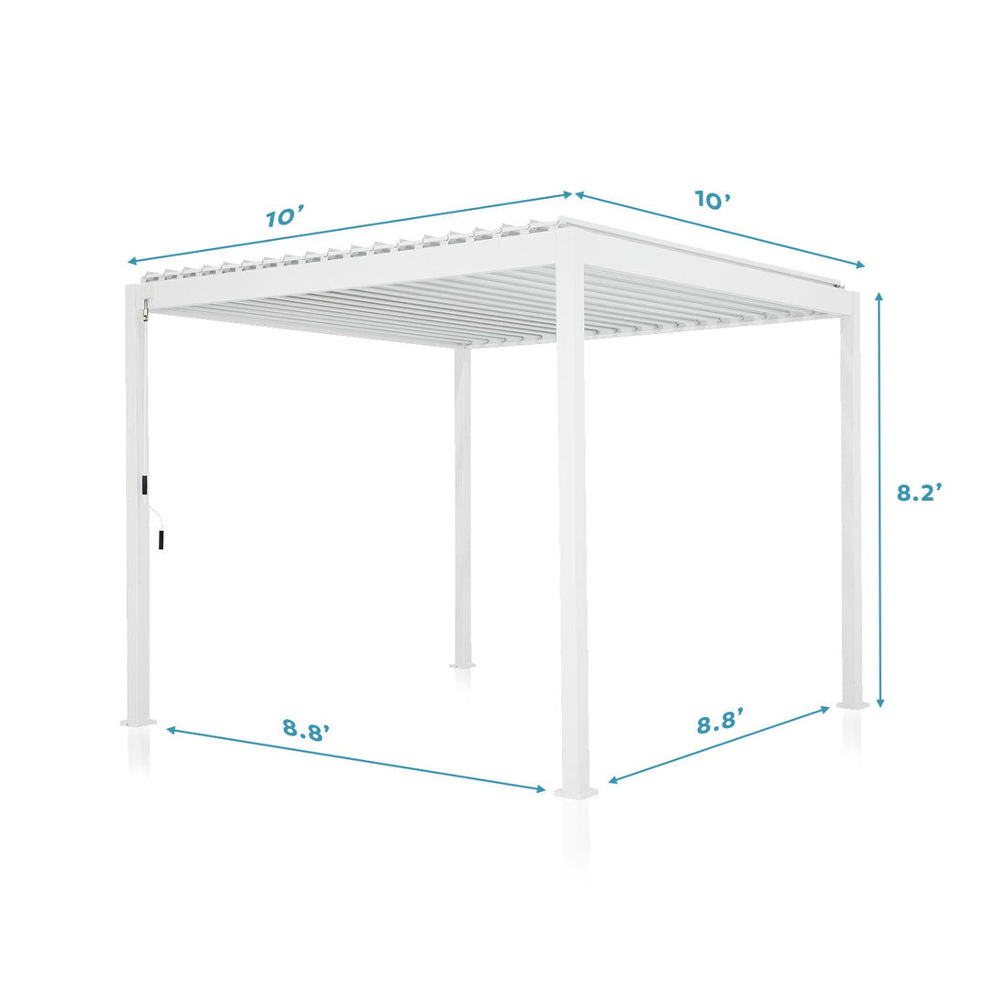 MIRADOR 111S 10'x10' CHERRY OAK PERGOLA