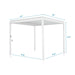 MIRADOR 111S 10'x10' CHERRY OAK PERGOLA