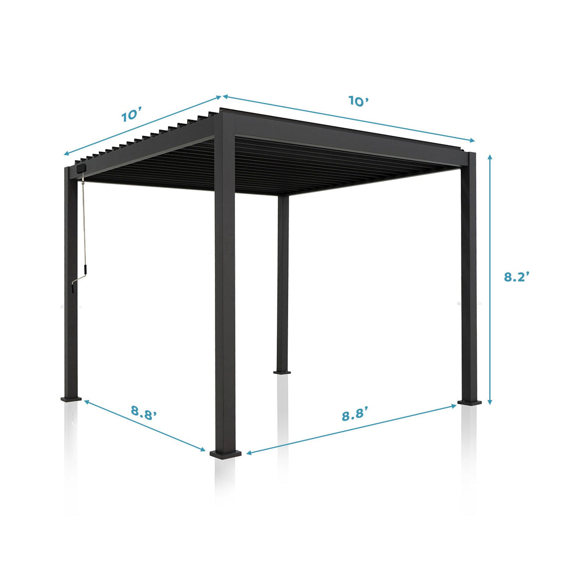 MIRADOR 111S 10'x10' CHERRY OAK PERGOLA